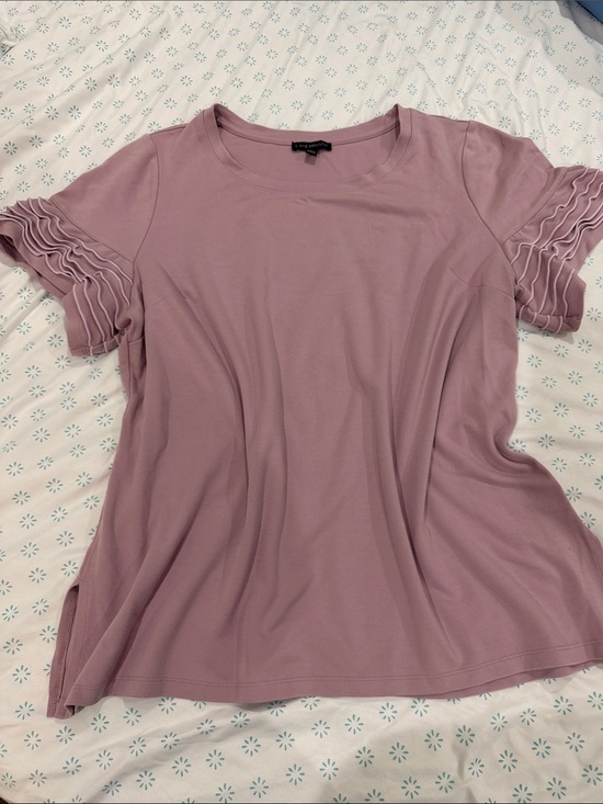 Lane Bryant Tops - Lane Bryant Liliac crew neck tee Size 18/20
